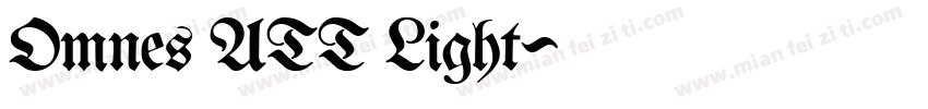 Omnes_ATT Light字体转换